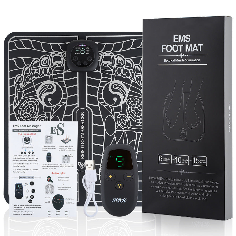 Remote Control EMS Foot Reflexology Foot Massage Machine - HolisticBMS