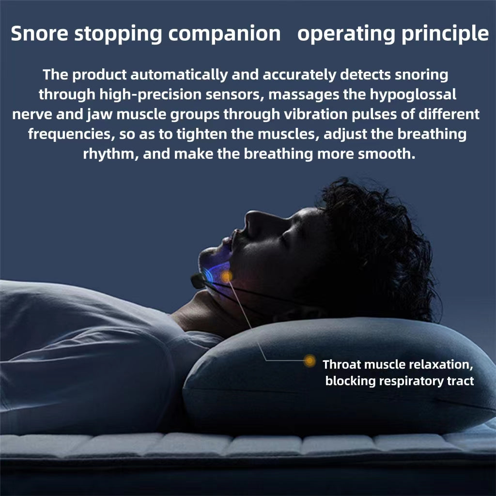 Smart Anti Snoring Device EMS Pulse Snoring Stop Effective Solution Snore Sleep Aid Portable Noise Reduction Muscle Stimulator - HolisticBMS